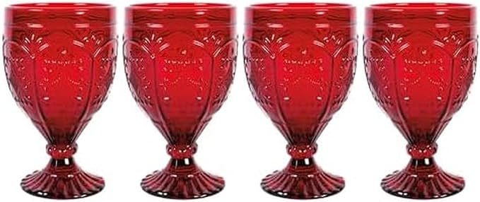 Fitz and Floyd Trestle Glassware Ornate Goblets by FitzandFloyd