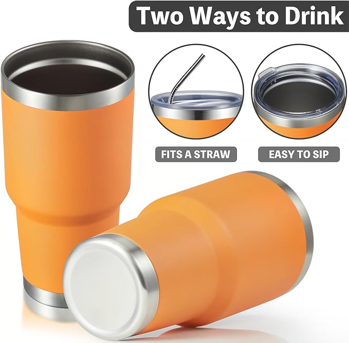 MEWAY 30oz Tumbler Double Wall Vacuum Insulated Travel Mug, Stainless Steel - Image 3