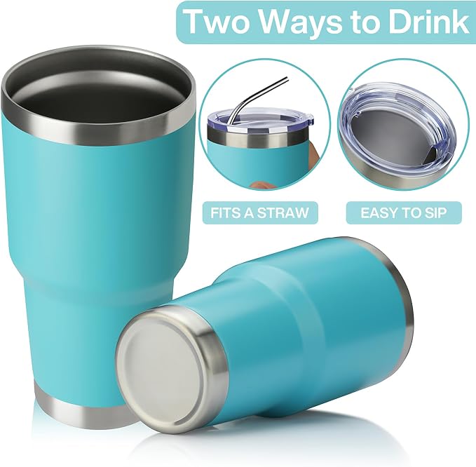 MEWAY 30oz Tumbler Double Wall Vacuum Insulated Travel Mug, Stainless Steel - Image 3