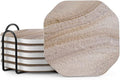 UMIRRO Absorbent Ceramic Stone Coasters Set of 6 by Umirro