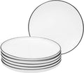 10 Inch Porcelain Dinner Plates, Elegant White by BonNoces