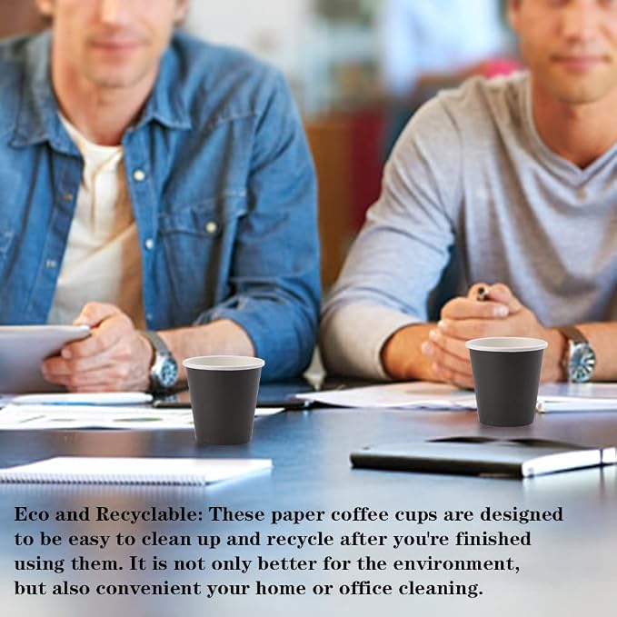 50 Packs Disposable Mouthwash Cups, 3 oz Bathroom Paper Cups | Espresso - Image 7