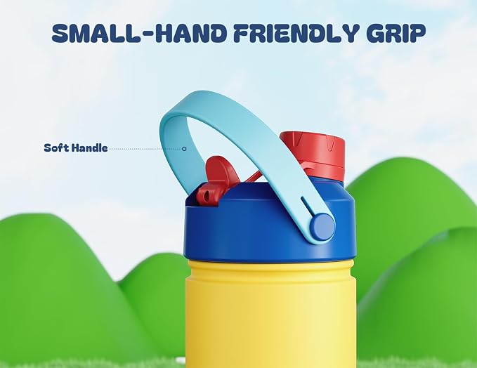 12 oz Insulated Girls Water Bottle: Spill-Proof, Stainless Steel Cup - Image 5