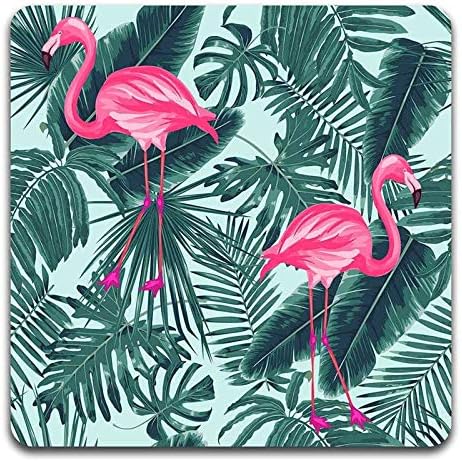 Tropical Flamingo Square Coaster Set - Image 4