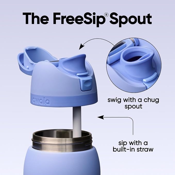 Owala FreeSip Stainless Steel Water Bottle 32 oz Out of the Blue - Image 3