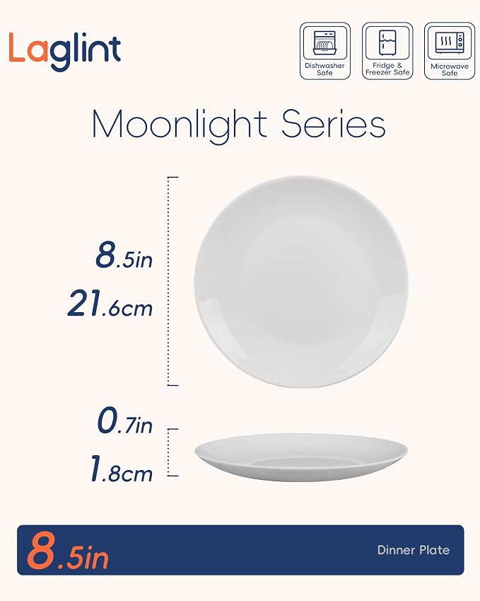8.5 Inch Salad Plate Set of 6, fruit and versatile kitchen serving - Image 5
