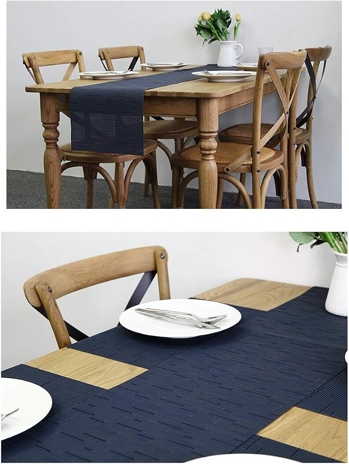 PIGCHCY Elegant Placemats with Matching Table Runner, Washable Durable Durable - Image 3