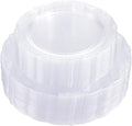 U-QE 100 Pieces Clear Plastic Plates by U-QE