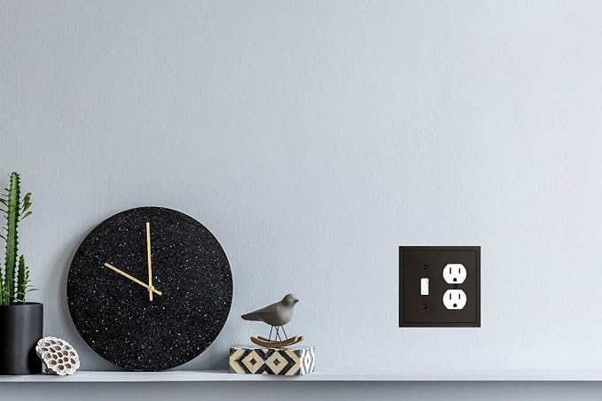 Modern Edge Decorative Wall Plate Switch Plate Outlet Cover, Durable Solid Zinc - Image 7
