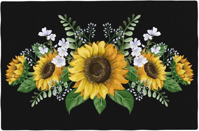 Fiokroo Sunflowers Wild Flowers Placemats Set of 6 Table Mats Table Tableware by Fiokroo