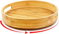 Wooden Lazy Susan Organizer for cabinet-12 Inch Bamboo Kitchen Turntable by Unknown