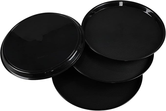 Black Round Serving Trays - Image 7