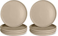 Amazon Basics Glazed Stoneware Dinner Plates, Ceramic 4-Piece Set, Dishwasher by AmazonBasics