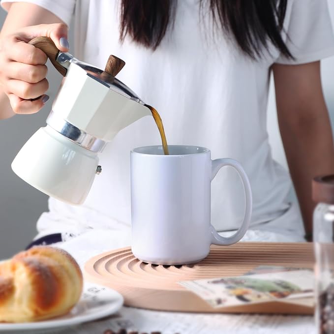 16 OZ Coffee Mugs, Classic Blank Ceramic Cup - Image 7