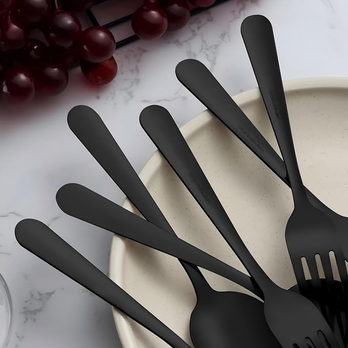 Unokit 24-Piece Forks and Spoons Silverware Set - Image 5