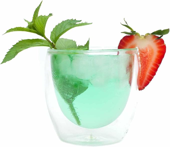Moderna Artisan Series Double Wall 8 oz Beverage Glasses - Image 5