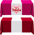 2 Pcs White Table Runner, Polyester Sublimation Heat Transfer Blanks Table by GCTWFYK