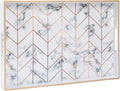 White Serving Trays, Plastic Rectangular Serving Tray by MAONAME