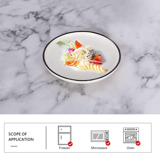 6-inch Small Porcelain Appetizer Plates, Snacks Plate - Image 3
