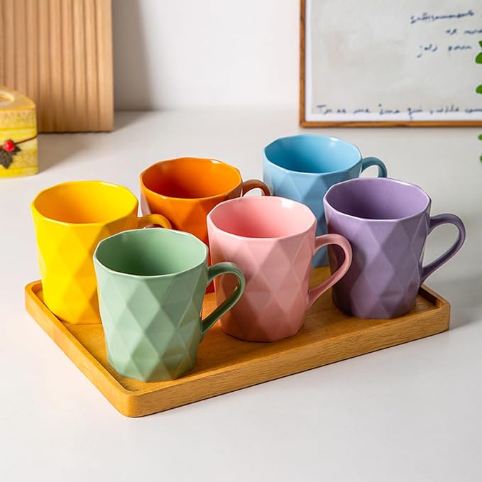 11 Ounce Porcelain Mugs, Tea and Cocoa Mug Set - Image 7