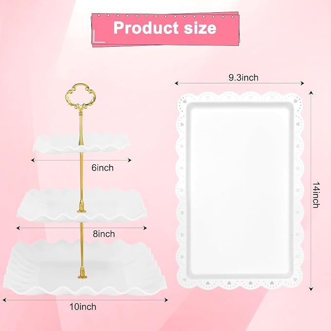 5 Pcs Dessert Table Display Set - Image 2