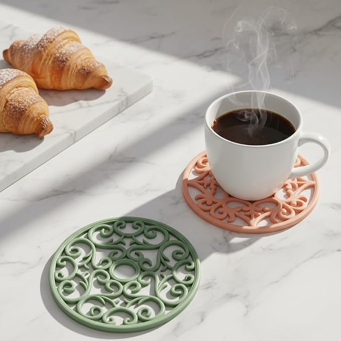 ME.FAN Trivets for Dishes/Pots/Pans, Flexible/Durable/Non Slip Hot Pads to - Image 6