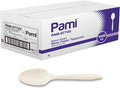 PAMI Medium Weight Disposable Plastic Teaspoons, Bulk Pack by PAMI