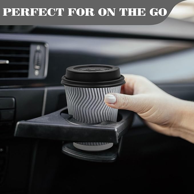 Ginkgo 100 Pack 8 oz Disposable Insulated Coffee Cups - Image 4
