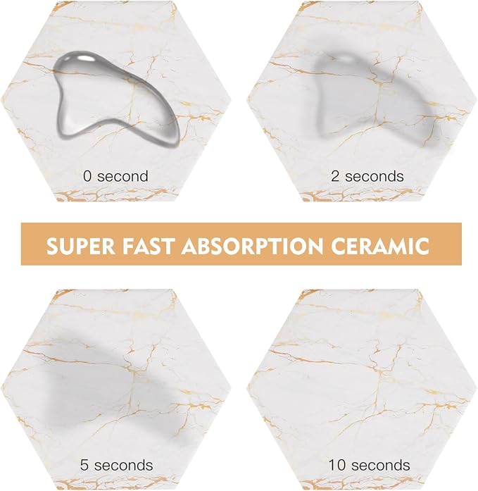 Marble Coasters for Drinks Absorbent - Image 6