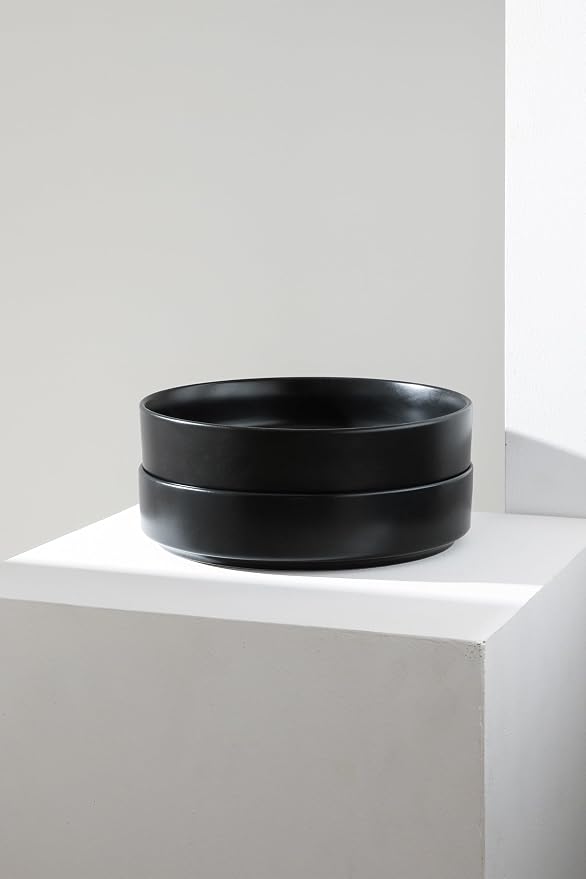 Stone Lain Celina Stoneware Bowl Set, 4-Piece Pasta Bowls - Image 6