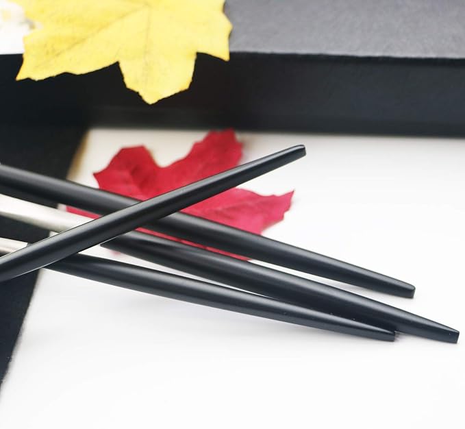 JASHII 18/10 Black Handle Flatware Silver Silverware Set 304 Stainless Steel - Image 5