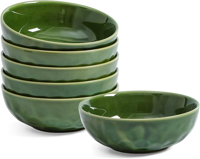 vicrays Ceramic Pasta Bowls Set, 32 Ounce Soup Bowls, Large Salad Bowls by VicraysCeramic