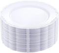 DaYammi 36PCS White Plastic Plates, Heavy Duty White Disposable Plates Premium by DaYammiwillaccompanyyou