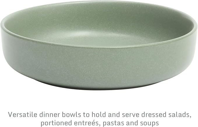 Gibson Elite Pasco 16 Piece Plates and Bowls Double Bowl Reactive Glaze Dishes - Image 5