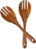 13-Inch Teak Wood Salad Serving Fork Pack of 2, Large Wood Salad Forks by masteymoh