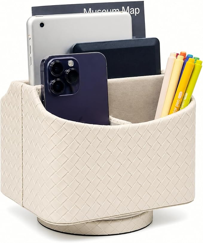 UnionBasic Rotating Desk Organizer, 360 Desk Spinning Caddy, Desktop TV by UnionBasic