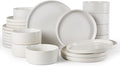 Famiware Star Ceramic Plates and Bowls Sets, Reactive Glaze Dishes by Famiware