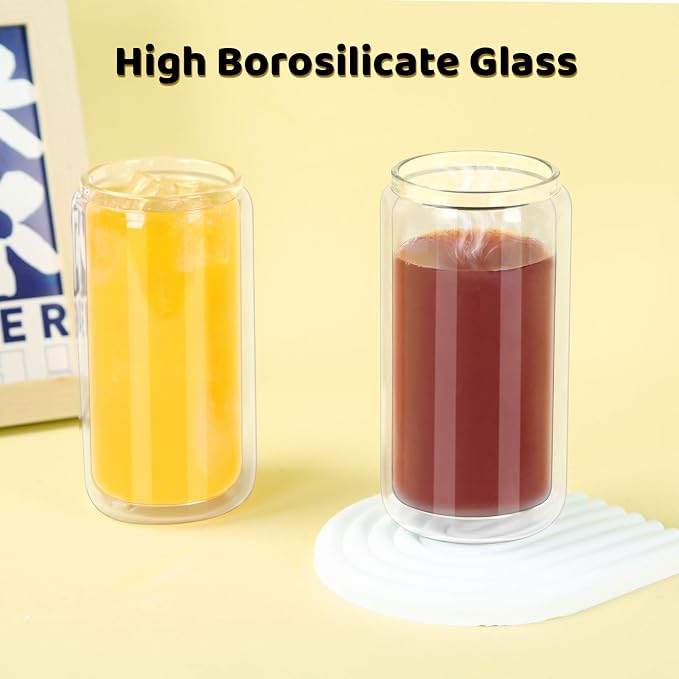 16 Oz Snow Globe Tumbler, 8 Pack Pre-Drilled Sublimation Glass Cup - Image 5
