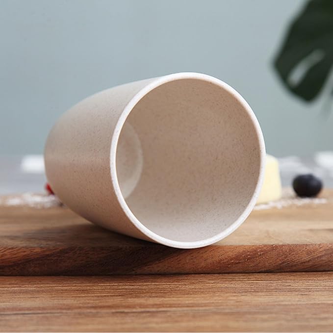 Wheat Straw Cups set of 4, Unbreakable Drinking Cup Reusable Cups | Dishwasher - Image 5