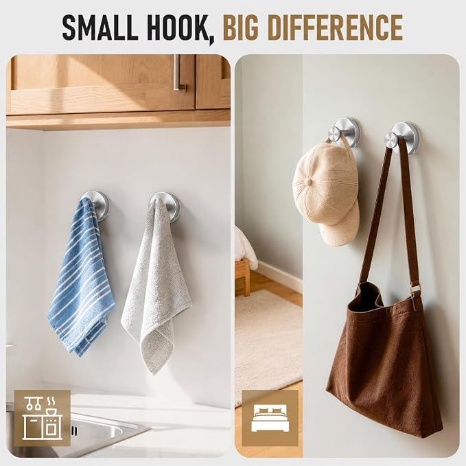 Suction Cup Hooks for Shower, Shower Hooks for Inside Shower, No Drill Bathroom - Image 5