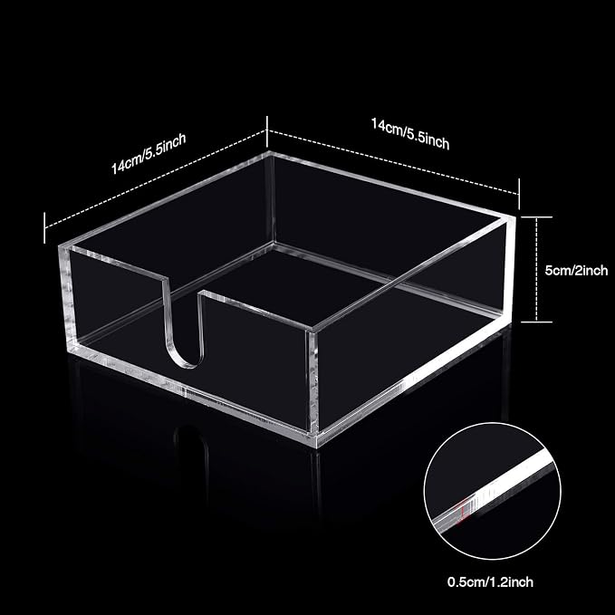 Boao 2 Pieces Acrylic Cocktail Napkin Holder - Image 2