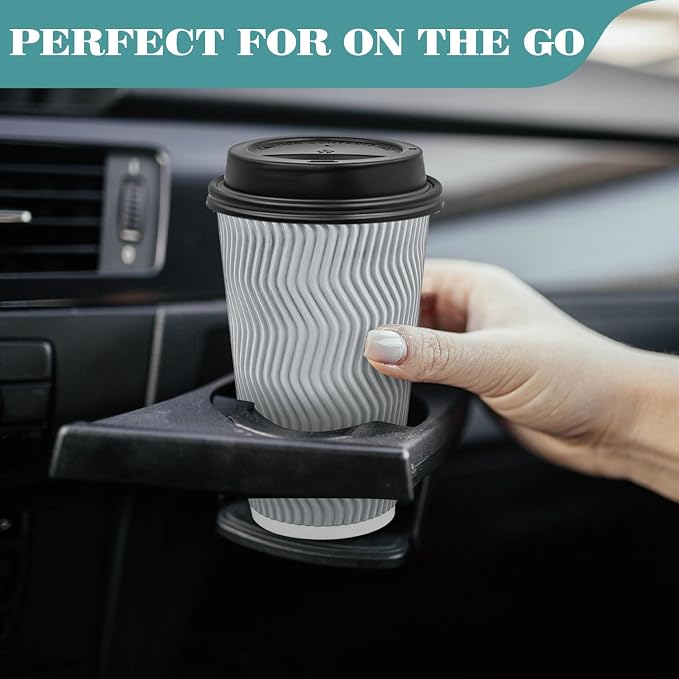 Ginkgo 100 Pack 16 oz Disposable Insulated Coffee Cups - Image 4