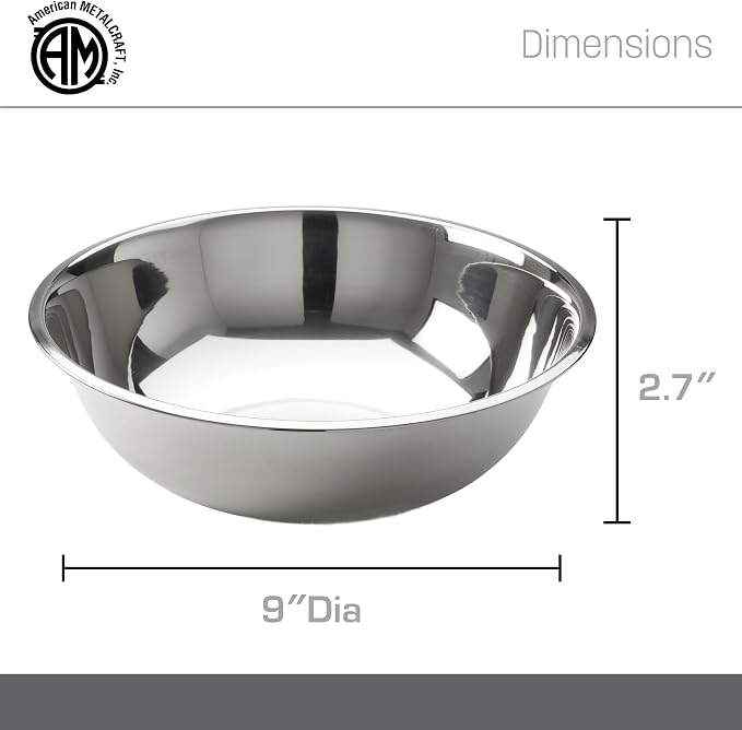 American Metalcraft 2 qt Stainless Steel Mixing Bowl - Image 4