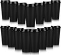 Domensi 15 Pack Reusable Plastic Coffee Cups by Domensi