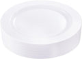 bUCLA 30PCS White Plastic Dinner Plates Disposable by BUCLA