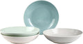 Sango Siterra Artist's Blend Stoneware Pasta Bowls Multi Assorted Colors– by Sango