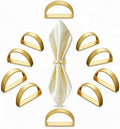 100 Pcs Stainless Steel Napkin Rings Metal Napkin Ring Holders Fall by CHENGU