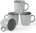 famiware Coffee Mugs Set of 4, Ocean Square 13oz Coffee Cup Set by Famiware
