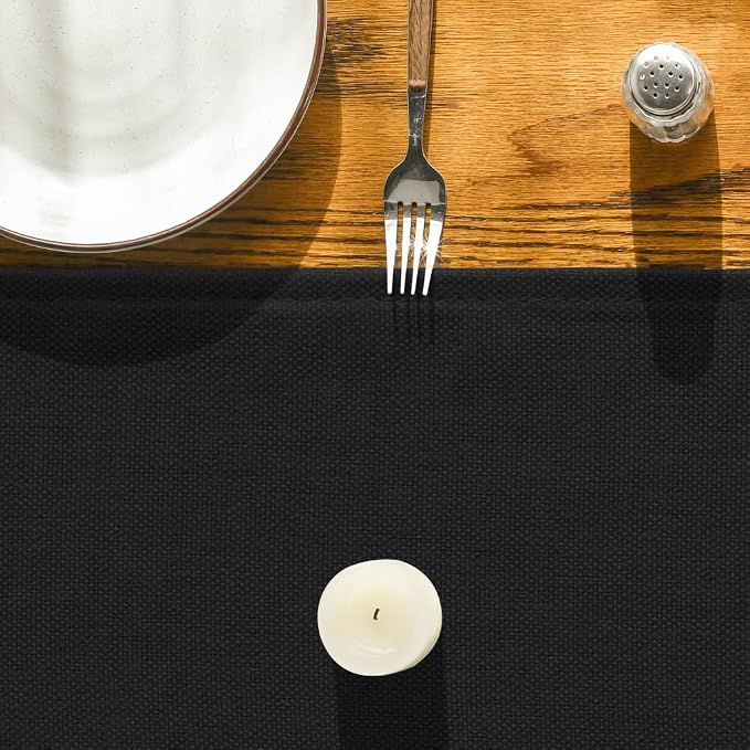 Artoid Mode Black Table Runner, Seasonal Halloween Washable Kitchen Dining - Image 5