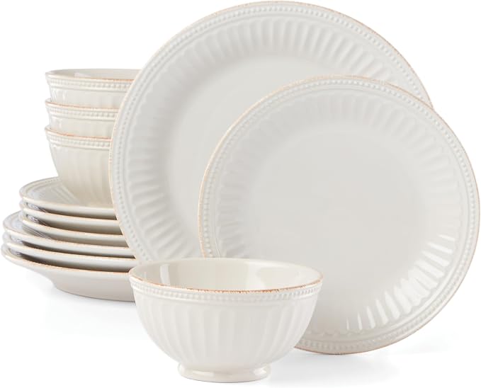 Lenox French Perle Groove White Dinnerware Set by Lenox